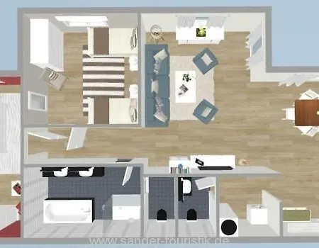 Apartmán Strandnahe Fewo Mit Dachterrasse Und Meerblick, Strandhaus Seeblick, Binz Binz