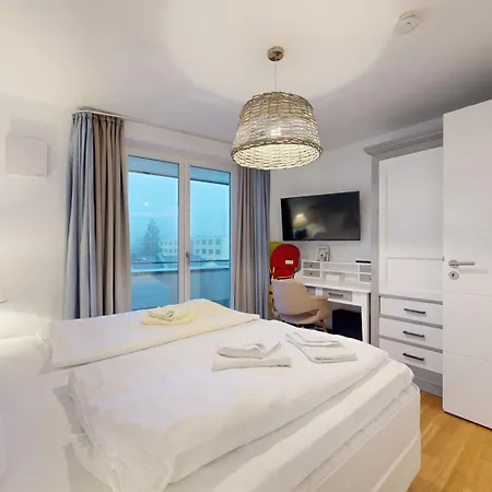 Apartamento Strandnahe Fewo Mit Dachterrasse Und Meerblick, Strandhaus Seeblick, Binz Binz