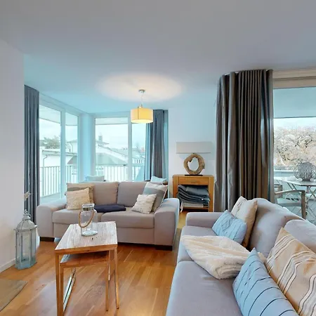 Strandnahe Mit Dachterrasse Und Meerblick, Strandhaus Seeblick, Binz
