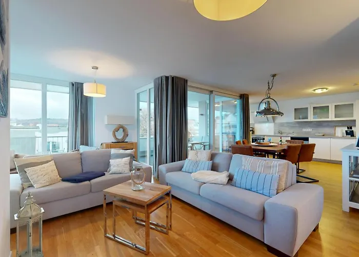 Apartment Strandnahe Mit Dachterrasse Und Meerblick, Strandhaus Seeblick,