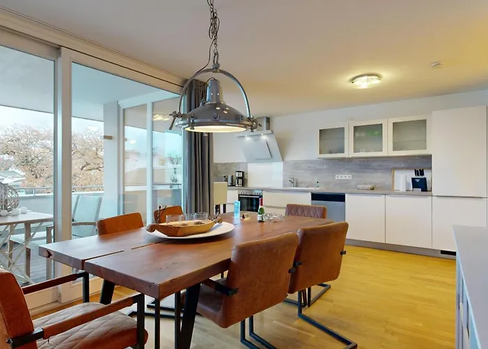 Apartment Strandnahe Mit Dachterrasse Und Meerblick, Strandhaus Seeblick, *